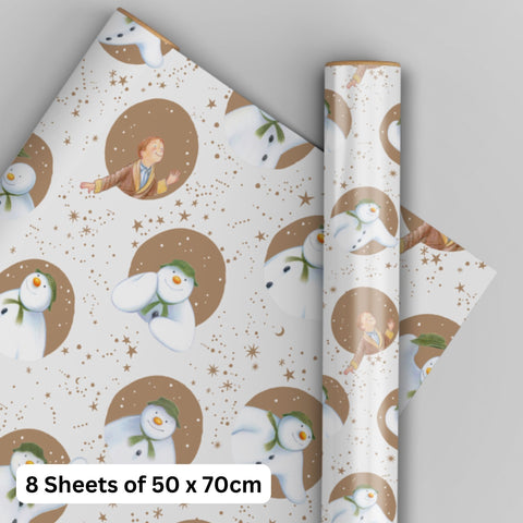 The Snowman Christmas 8 Sheets & 8 Tags Gift Wrap Bundle