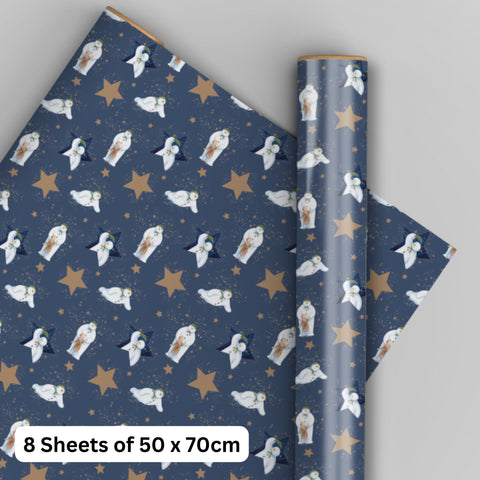 The Snowman Christmas 8 Sheets & 8 Tags Gift Wrap Bundle