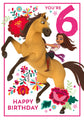 Spirit Age 6 Birthday Card