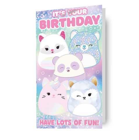 Squishmallow 'It's Your Birthday' verjaardagskaart