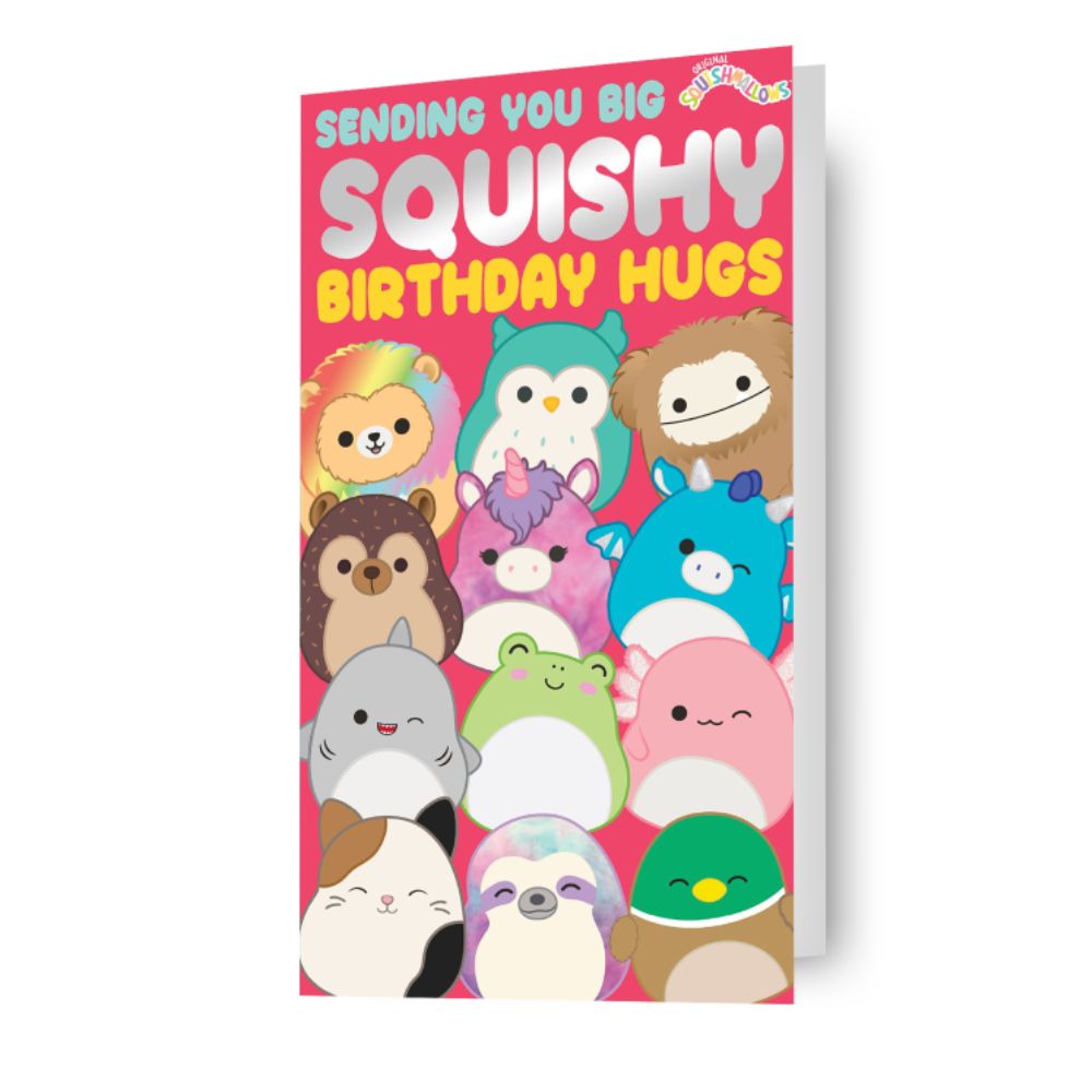 Squishmallows 'Big Squishy Birthday Hugs' Birthday Card