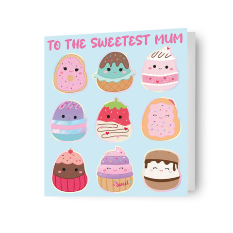 Squishmallows 'Sweetest Mum' Mother's Day Card