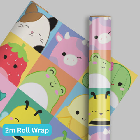 Squishmallows Gift Wrap Roll 2m