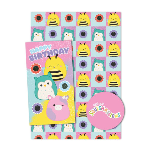 Squishmallows 1 Sheet, 1 Tag, 1 Card Pack