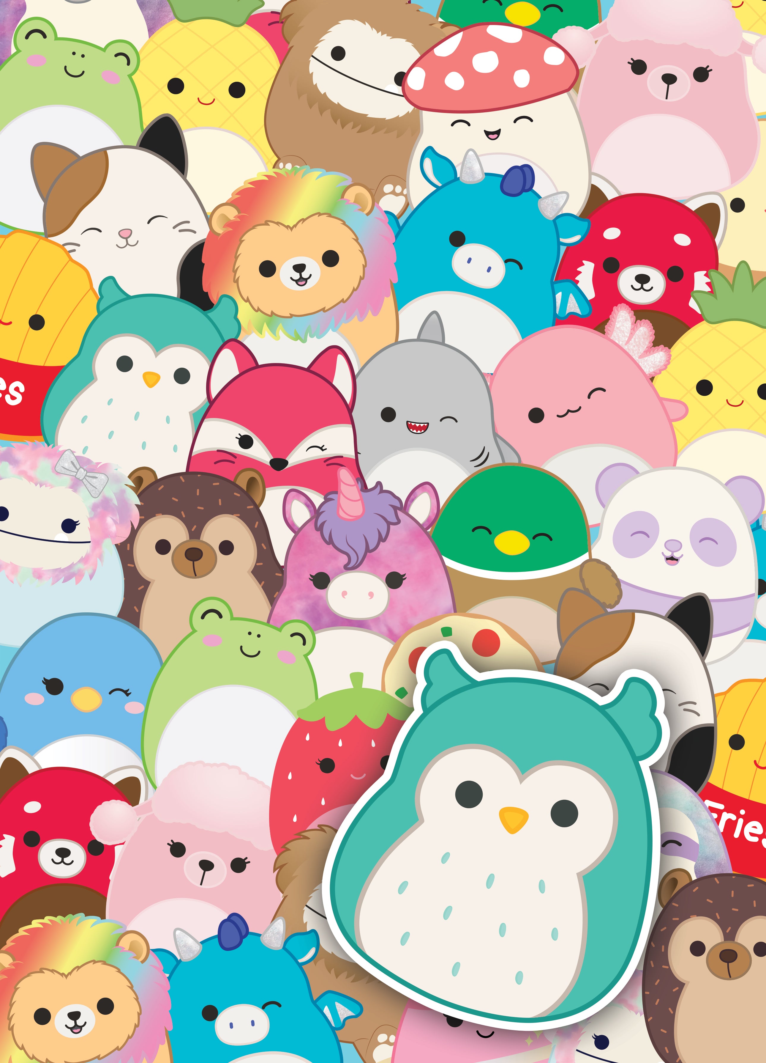 Squishmallows wrapping paper 2 sheets & 2 tags – Danilo Promotions