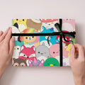 Squishmallows 2 Sheets & 2 Tags Gift Wrap