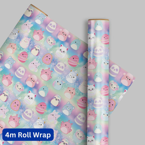 Squishmallows Wrapping Paper 4m Roll