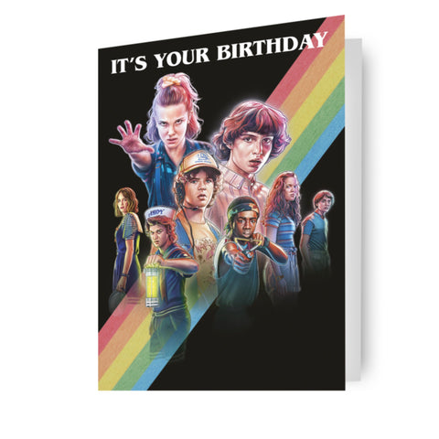 Stranger Things Birthday Card