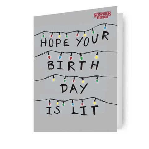 Stranger Things Birthday Card