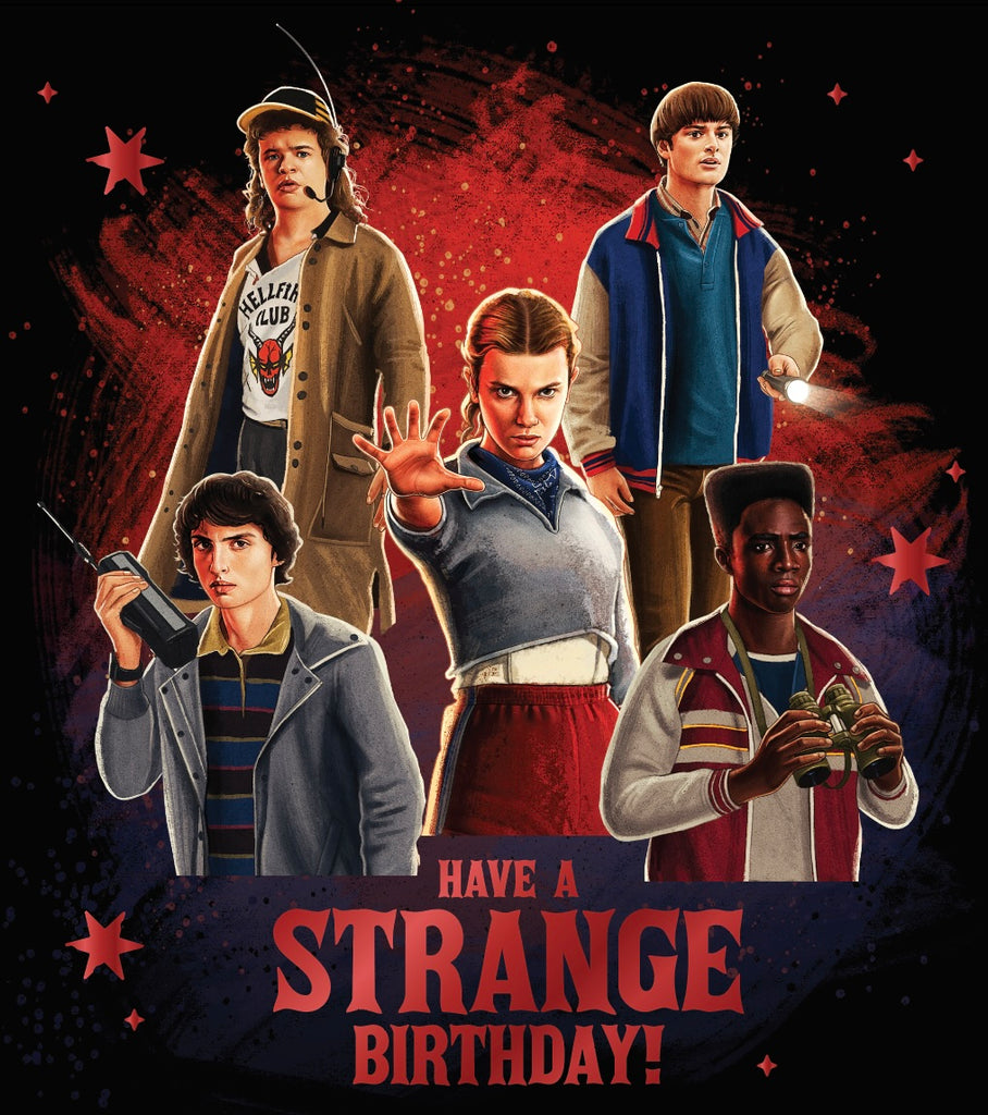 Stranger Things Birthday Card