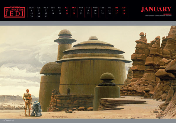 Star Wars Calendrier 2024 (design classique) – Agenda mensuel 30
