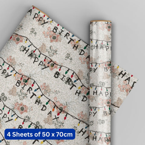 Stranger Things 4 Sheets & 4 Tags Gift Wrap Bundle