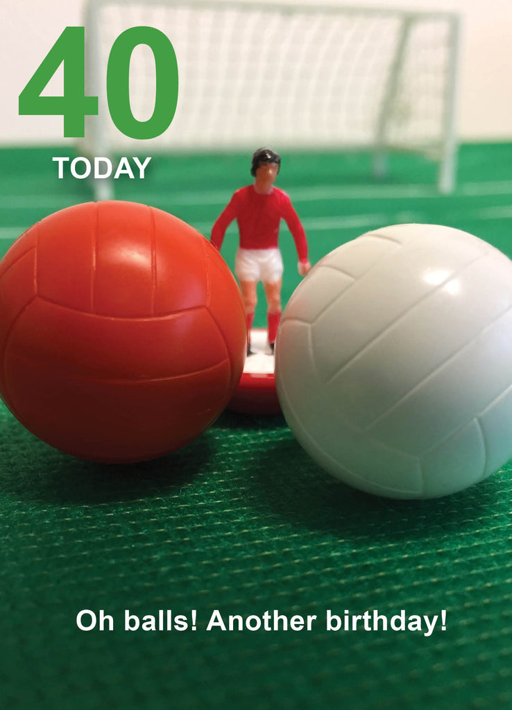 Subbuteo 40e verjaardagskaart