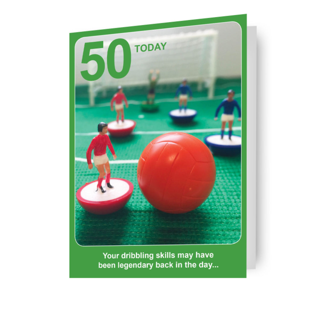 Subbuteo Age 50 Birthday Card