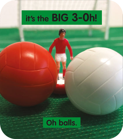 Subbuteo 30th Birthday Card