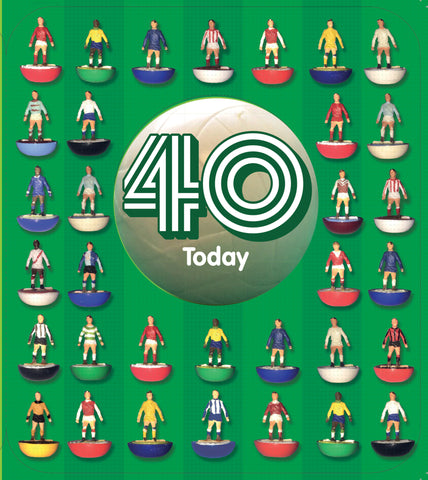 Subbuteo 40e verjaardagskaart