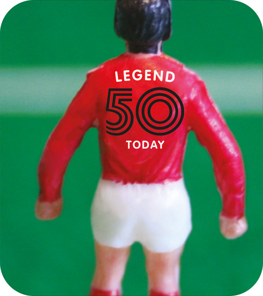 Subbuteo 50e verjaardagskaart