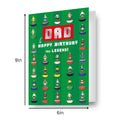 Subbuteo Dad Birthday Card