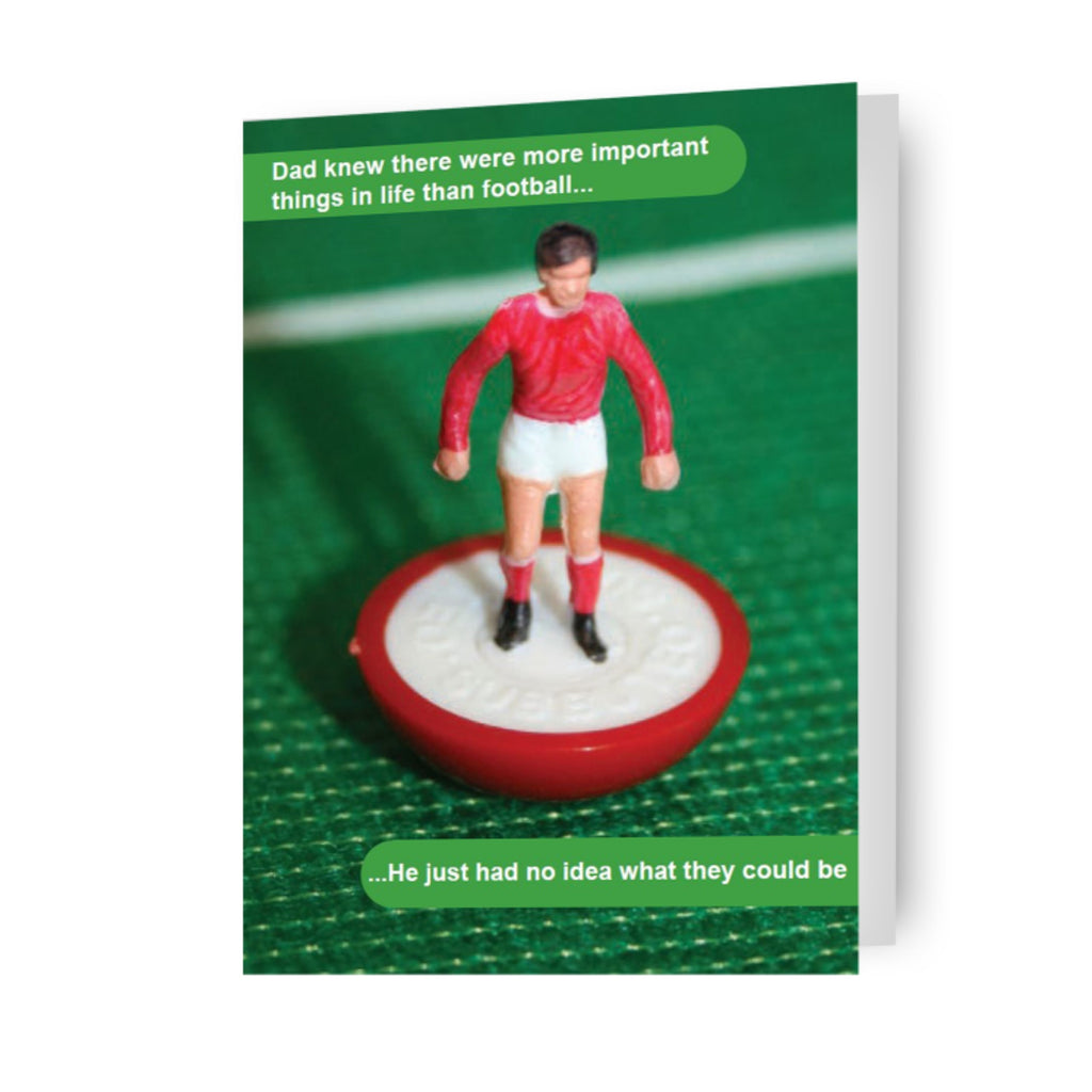 Subbuteo Football Father's Day Card