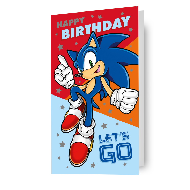 Sonic the Hedgehog 'Happy Birthday'-kaart