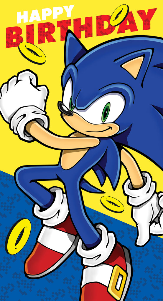 Sonic the Hedgehog verjaardagskaart