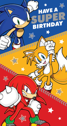 Sonic the Hedgehog Birthday Card