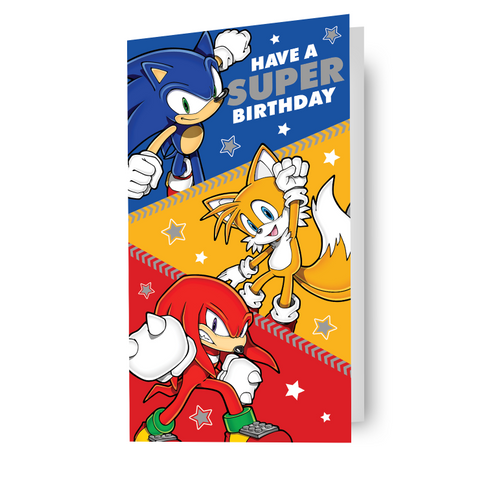 Sonic the Hedgehog 'Super Birthday' Card