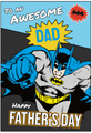 Biglietto personalizzato per la festa del papà di Batman 