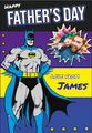 Biglietto fotografico personalizzato per la festa del papà di Batman