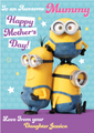 Despicable Me Minions Personalised 'Awesome Mummy' Mother's Day Card