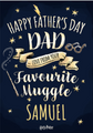 Harry Potter Personalised 'Favourite Muggle' Father's Day Card