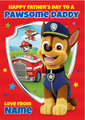 Paw Patrol 'Pawsome Daddy' Personalised Father's Day Card