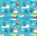 Paw Patrol Personalised Christmas Snowman Wrapping Paper