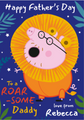 Peppa Pig 'Roar-some' Personalised Any Name Father's Day Card