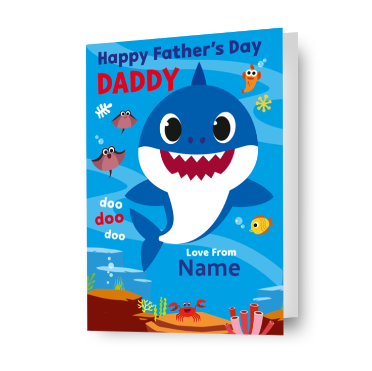 Baby Shark Personalised 'Daddy' Father's Day Card – Danilo Promotions