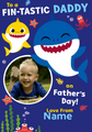 Biglietto fotografico personalizzato per la festa del papà di Baby Shark