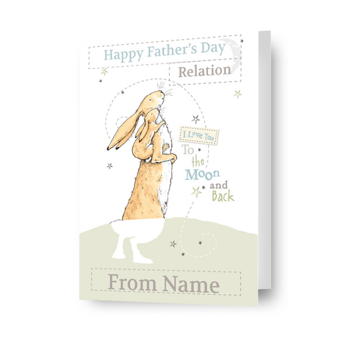 Guess How Much I love you Personalised Father's Day Card