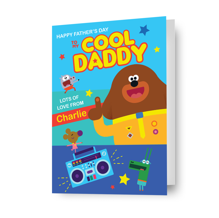 Hey Duggee gepersonaliseerde 'Cool Daddy' Vaderdagkaart