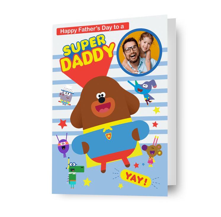 Hey Duggee Gepersonaliseerde 'Super Daddy' Vaderdag Fotokaart