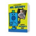 Personalizzato Mr. Men & Little Miss 'Mr. Biglietto fotografico per la festa del papà di Grumpy