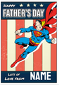 Biglietto personalizzato per la festa del papà di Superman
