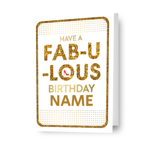 Strictly Come Dancing Personalised 'Fabulous' Birthday Card