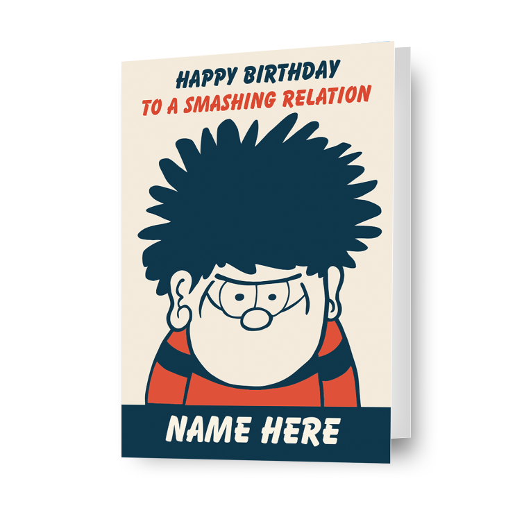 Beano Dennis Personalised 'To A Smashing' Birthday Card