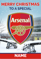 Arsenal FC Personalised Crest Christmas Card
