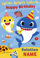 Baby Shark Personalised 'Splish Splash' Birthday Card