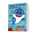 Baby Shark Personalised Any Relation & Name Birthday Card