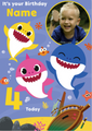 Baby Shark Personalised Any Age And Photo Birthday Card