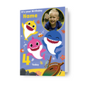 Baby Shark Personalised Any Age And Photo Birthday Card