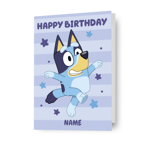 Bluey Personalised Happy Birthday Card