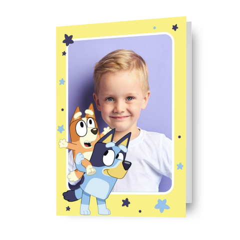 Bluey Personalised Photo Birthday Card